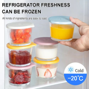 Food-grade glass sealed jars Stackable refrigerator sealed fresh-keeping storage jars