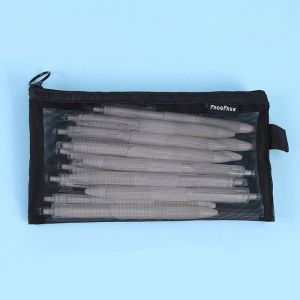 LSMSMAVDS Korean Version Net Pen Bag Ins High Appearance Level Pencil Bag Portable Large Capacity Stationery Storage Bag Student