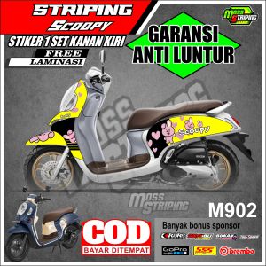 Striping Scoopy Prestige New 2020 2021 2022 2023 Kode M902 Striping Semi Full Body