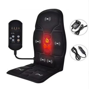 OPBWQH Vibrating Massage Cushion Electric Heating Infrared Massage Mattress Device Shiatsu Massage Chair Pad Car