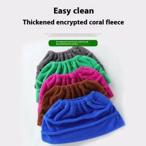 SEA JJTผ้าถูชุดไม้กวาดอเนกประสงค์แบบเปียกและแห้งผ้าฝาครอบกันฝุ่นผ้าเช็ดทำความสะอาดสำหรับคนขี้เกียจดูดซับใช้ได้สองแบบ