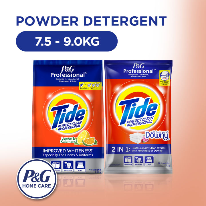 Tide Powder Detergent Lemon & Kalamansi With Downy 7.5 - 9.0KG Bag (Laundry, Detergent Powder, Fragrance, Fresh)