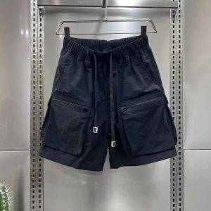 ins large size wide leg cargo shorts with pocket for girls women Korean style high-waisted loose overallsA88
