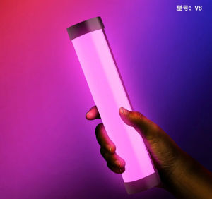 ไฟวิดีโอ RGB พกพา LUXCEO V8 โคมไฟเกมเมอร์ 2000mAh สำหรับถ่ายภาพ วิดีโอ เซลฟี่ ไฟเติมสำหรับ Vlog/YouTube