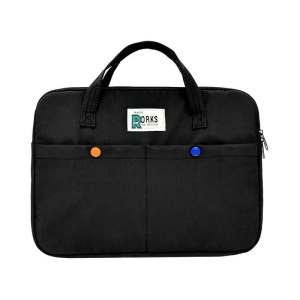 VIVI BAG#626 Functional Briefcase Laptop Bag for Mens & Womens Nylon Elegant Waterproof Oxford Laptop Bag for 13-14 inch Laptops with Multi-Compartment Design.