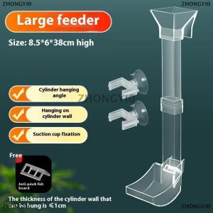 [COD] ZHONGYI0 Acrylic Aquarium trung chuyển ống món ăn trong suốt Fish Tank tôm ốc thực phẩm trung chuyển Bát thực phẩm nhỏ Dispenser Phụ kiện cho ăn