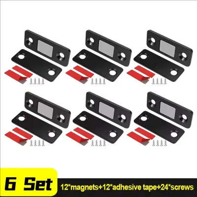 YESPERY 10Sets Magnetic Cabinet Catch Ultra Thin Strong Magnets Door Stopper Invisible Adhesive Drawer Magnet Lock for Kitchen Closet Closer