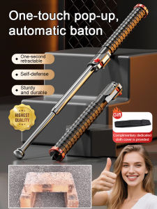 Telescopic Self Defense Stick/Anti Dog Hiking Pole For Adults Outdoor Camping/All Season Safety Weapon/Hiking Night Walking Escape Durable & Portable