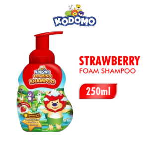 Kodomo Foaming Bodywash & Shampoo Fresh Orange/Strawberry 250ml Fun Foam Sabun Mandi & Shampoo Anak