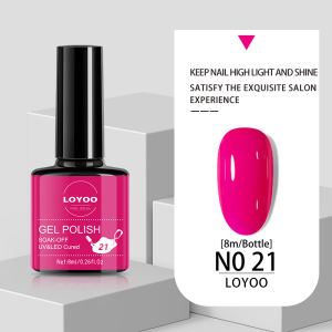 LOYOO kikir kuku Gel kuku Nail Art Kutek Gel Nail Polish 8ML UV/LED Soak-off Art Cat Kuku Dikeringkan pakai Gel Polish Pilihan 40 Warna