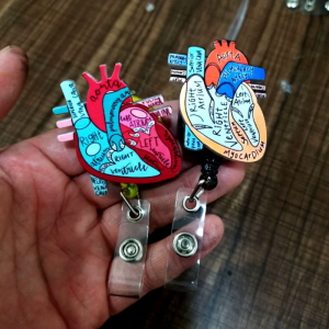 Retractable Reel Medical Worker Work Clip Doctor Nurse ID Name Display Tags Staff Holder