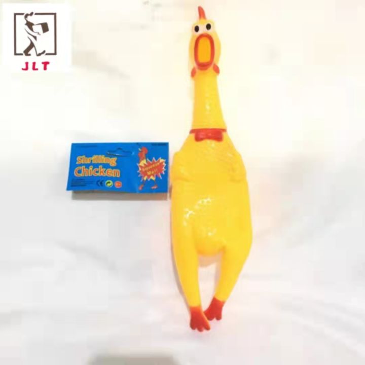 JLT Rubber Shrilling Chicken Kids' Toy Onhand And Ready To Ship