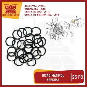 Oring Manipol Karisma Harga Per Pcs Isi 25 (PSP) O Ring Karet Seal Sil Siel Intake Manifold Honda