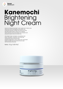 KANEMOCHI CARE SKINCARE GLOW NIGHT CREAM 10 GR- KANEMOCHI SKINCARE ANTI AGING - Skincare Berjerawat - Skincare Berminyak - Perawatan Kulit Bejerawat & Berminyak