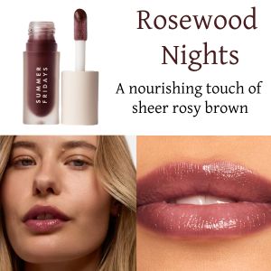 Summer Fridays Dream Lip Oil 4.5ml for Moisturizing Sheer Coverage Pink Cloud/Blush Dreams/Soft Mauve/Rosewood Nights