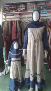 SARIMBIT NIBRAS BAJU COUPLE GEMINI CREAM KELUARGA RAYA COUPLE NIBRAS KELUARGA MUSLIM TERBARU