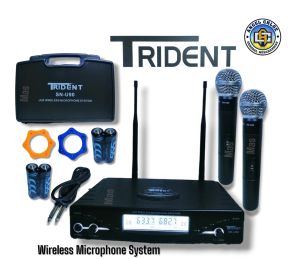 Trident SN U90 Uhf professional DOUBLE wireless Microphone system the americas no. 1 model
