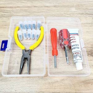 Hộp Dụng Cụ Vá Vỏ Xe Không Ruột Khẩn Cấp 15 Món Phương Pháp Vá Vít Nhanh Gọn Dễ Dàng Tự Vá