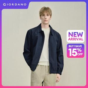 Giordano Beau Monde Men Elastic hem turndown collar windbreaker Free Shipping 13076710