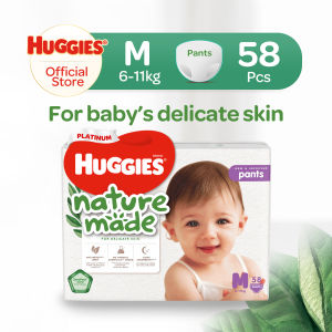 Huggies Platinum Naturemade Pants M 58s