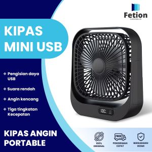 Kipas Angin Portable USB ZMFS-004 Dapat Disesuaikan Arah Kipas Angin Kencang