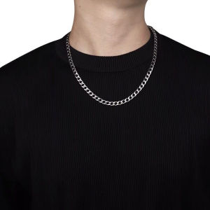 KALUNG TITANIUM PRIA WARNA EMAS GOLD MODEL PLAT