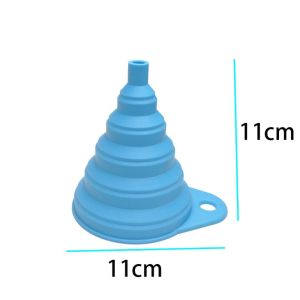 ZHUNIEDU Silicone Liquid Funnel Foldable Universal Kitchen Funnel Kitchen Gadget Creative Car Engine Funnel Auto Engine Oil