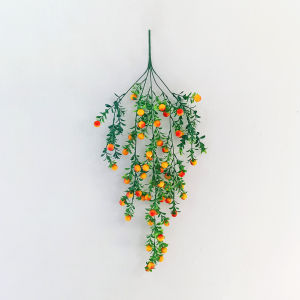 Azgalery PBP135 / Tanaman Rambat Hias Artificial Plastik Ornamen Hiasan Bunga Jenis Buah vernalya shabby chic Daun Dekorasi Gantung Dinding Buatan / COD