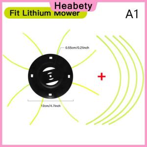 Heabety  Steel Lawn Mower Head Free 4 Lines Replacement Gasoline Lithium Grass Trimmer Head Removal Of Garden Weed Brushcutter Part