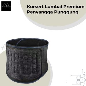 Korset Lumbal Korset Lumbar Premium Penyangga Punggung Penopang Pinggang Tulang Belakang Pria Wanita / Alat kesehatan Alat terapi kesehatan