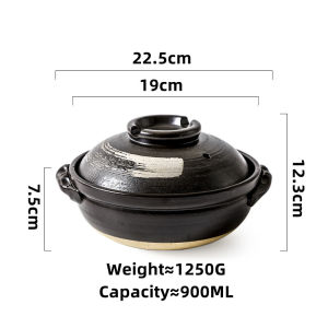 OMK Japanese Style Casserole Set With Cover Ceramic Pot Tableware Casserole Set With Cover Casserole Set Corningware