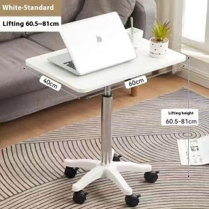 Mobile Lift Table Computer Table Sofa Side Table Multifunctional Workbench Desk with Wheels