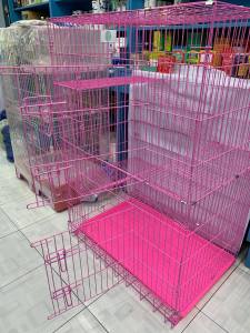 Collapsible Cat Cage 4 Tier (size: 92x60x134cm)