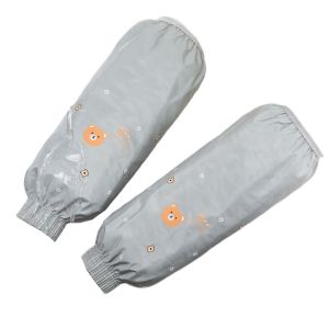 DLC03 1Pair Bear Elastic Band Waterproof Oversleeves 33x17cm Cute Oilproof Oversleeves Cleaning Accessories Thick Cleaning Oversleeves Housework