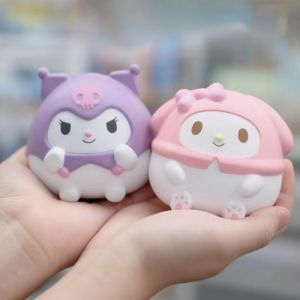 Sanrio Kuromi Cinnamoroll Slow Stress Relief Squishy Kawaii Decompression Anime Cartoon Childrens Hand Pinch Toy Healing Gift