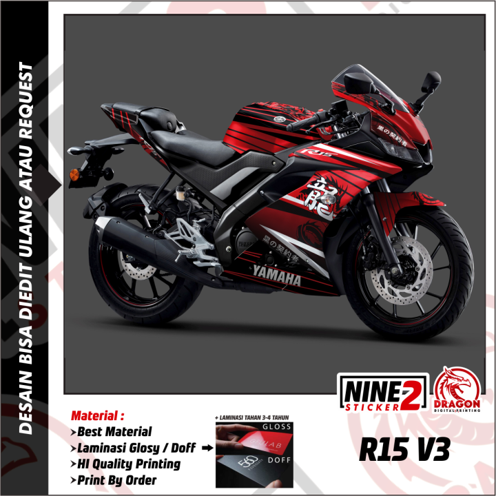 R Sticker R15 STICKER R15 V3 DECAL R15 V3 STRIPING R15 V3 FULL BODY STIKER R15 V3 ...