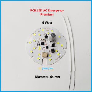 PCB LED AC Emergency Premium 9 12 15 Watt Mesin Lampu Otomatis Lampu LED Magic AC DC