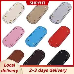 [COD] SHPYHT Local delivery Ship within 24 hours 22x10cm Long Bottom for Knitted Bag PU Leather Bag Base Handmade Bottom With Holes Diy Crochet Bag Bottom Accessories