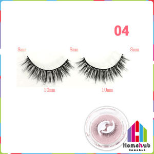Homehub Reusable Self-adhesive 3D False Eyelashes 3 Seconds to Wear Natural Curly Thick