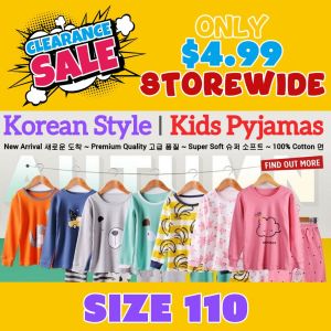 ★ Kids Pyjamas Sets Size 110 ★ Children Pajamas ★ SG Seller ★ Boys and Girls Sleep Wear ★ 100% Cotton
