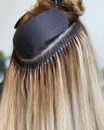 3.5mm Long Copper Flared Flaring Micro Rings Tube Euro Locks for Feather Human Hair Extensions Tools Accessories (2500Pcs Mix Color). 