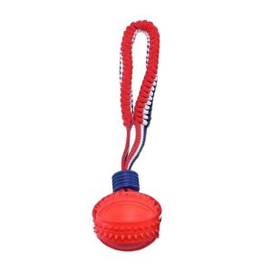Dog Chew Ball Tpr Rubber Teething Dental Cleaning Interactive Fetch Puppy Pet Toy