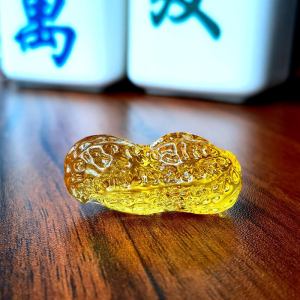 Củ lạc hạt đậu phong thủy bằng pha lê vật phẩm trang trí nhà cửa công ty văn phòng chiêu tài nạp lộc