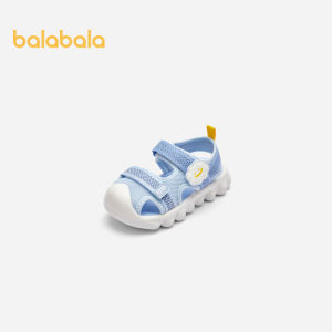 รองเท้ากีฬาเด็ก Balabala เด็กชายแบบนุ่มสำหรับเด็กผู้หญิงทารกพื้นรองเท้าหน้าร้อนระบายอากาศได้