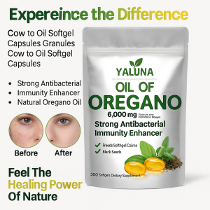 Oregano Oil Soft Capsules Enhance Immunity Antioxidant Plant Extract Capsules 牛至油软胶囊粒装