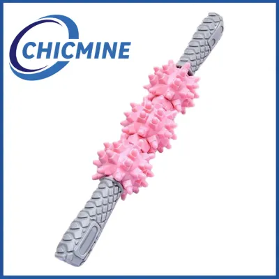 Chicmine Portable Muscle Roller Portable Back Stretcher Muscle Roller Stick for Deep Tissue Massage – Therapy Tool for Athletes Runners Calf Leg Back Recovery – Portable Physical Therapy Massage Roller