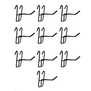 10Pcs Practical Pegboard Hooks Mesh Panel Hangers Wear-resistant Removable Net Panel Hooks Wall Bracket Accessories