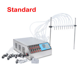 ZONESUN Liquid Filling Machine Semi Automatic 10 Heads Juice Mineral Milk Vial Bottle Filler For Food & Beverages Production ZS-YTPP10A