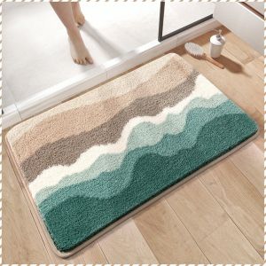Non-slip Mat Flocking Home Floor Mat Non-slip Decorative Warm and Cozy Protection of Safety