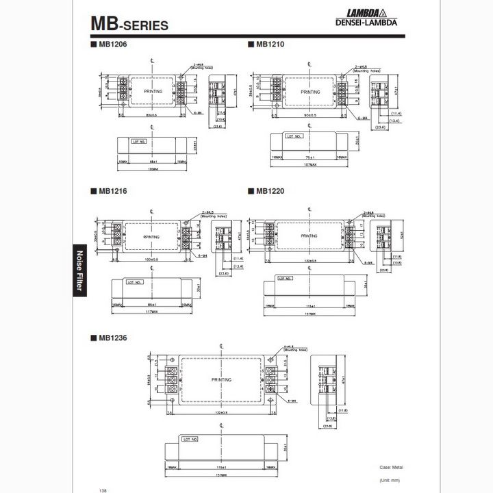 L%E1%BB%8Dc%20ngu%E1%BB%93n%20noise%20filter%20DENSEI%20LAMBDA%20model%20MB-1216,%20250V/16A.%20-%20Image%206